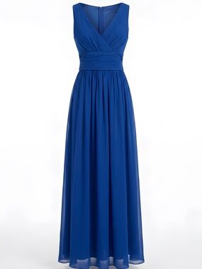 Bill Levkoff Deep Blue Maxi Dress